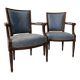 Paire de fauteuils cabriolet xviiième louis xvi