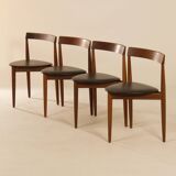 Roundette Dining Chairs by Hans Olsen for Frem Røjle, 1960s – Set of 4