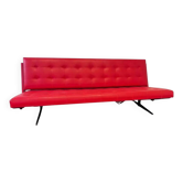 Midcentury Folding Design Sofa, Studio Couch - 1970 / Czechoslovakia