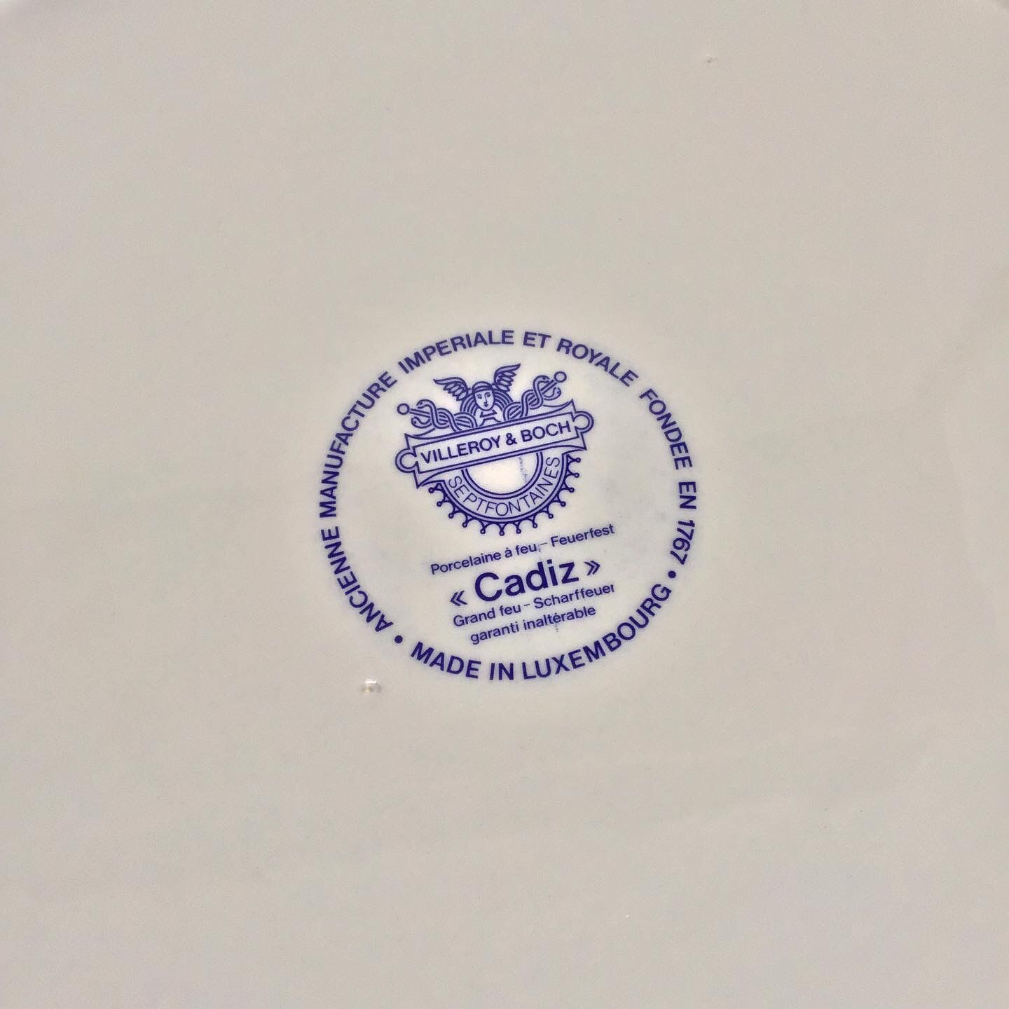 Set of six cups six saucers and a tray Villeroy and Boch Cadiz