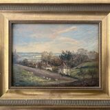Hsp painting english artist john moore (1820-1902) animated landscape