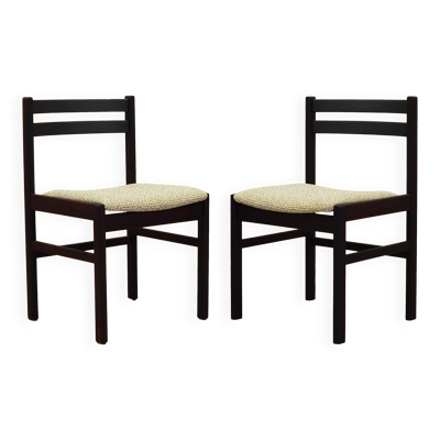 Ensemble de deux chaises en palissandre, design danois, années 1970, production : Danemark