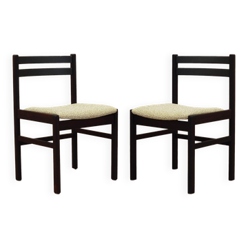 Set of two rosewood chairs, Danish design, 1970s, production: Denmark
