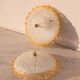 Set of 2 Charming Italian Yellow Murano Glass Ceiling Fixture, Murano, 1970