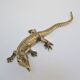 solid brass lizard gilded bronze 70s