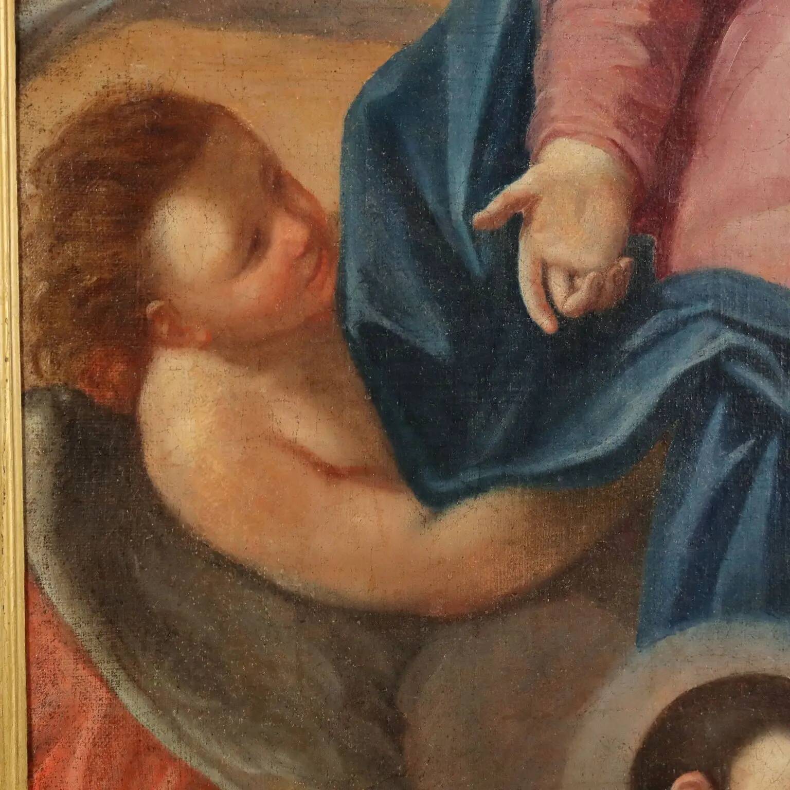 Religious subject, oil on canvas, Italy 17th-18th century