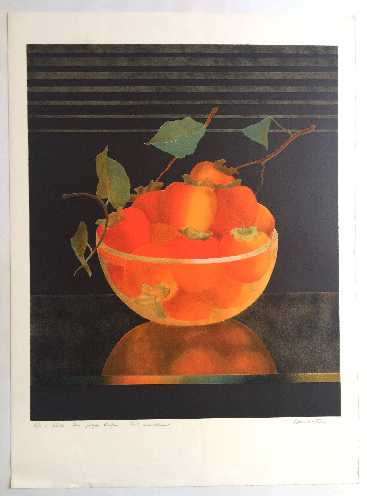 Pierre garcia-fons, untitled. original lithograph signed in pencil