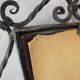 Ornamental wrought iron mirror MOKO Prague, Czechoslovakia, mid-20th century