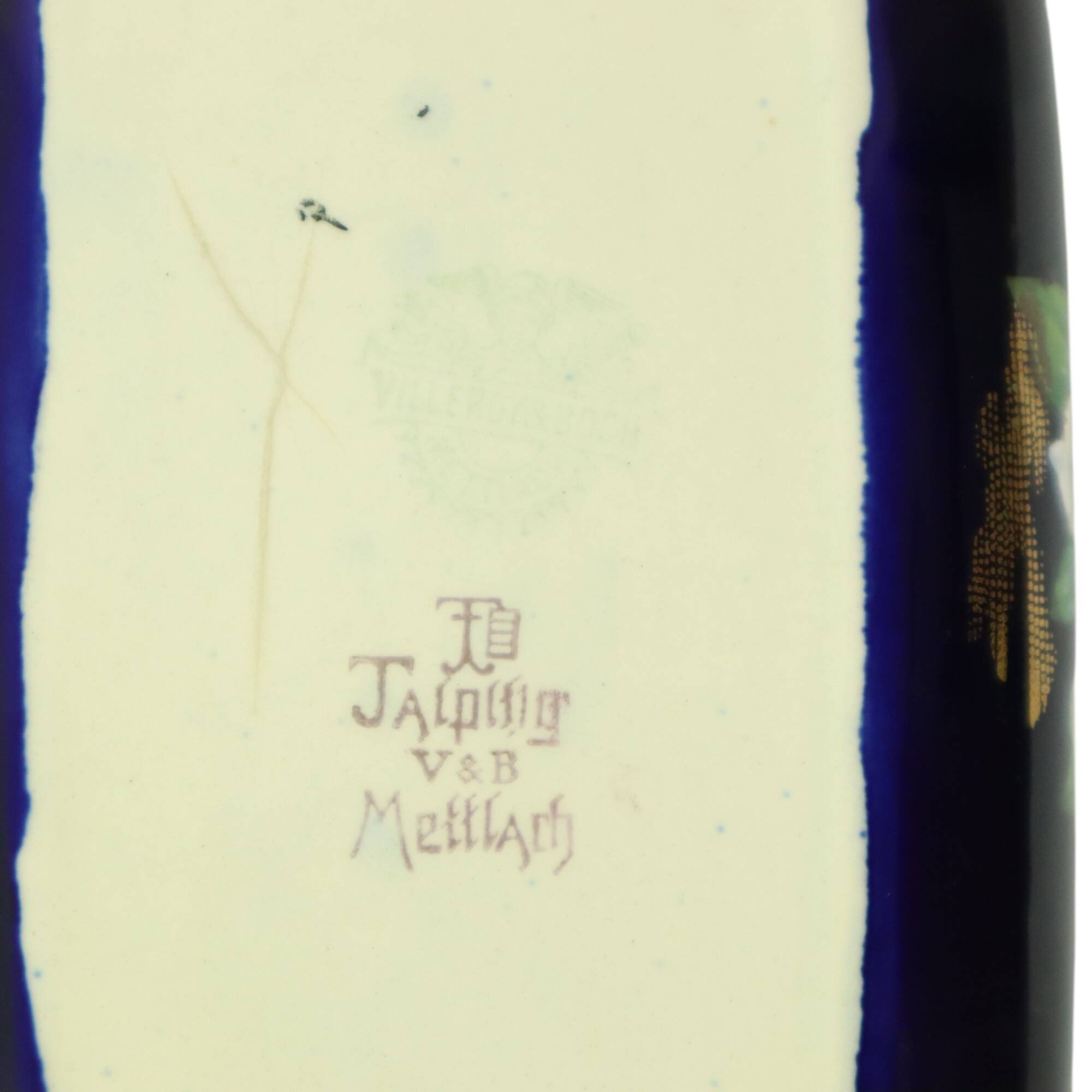 Villeroy & Boch Florale Art Nouveau Flower Pot Taiping Circa 1900