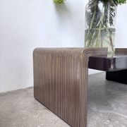Art Deco coffee table in lacquer and brass