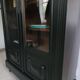 Old black Napoleon III display case, dresser, cabinet of curiosities, storage unit