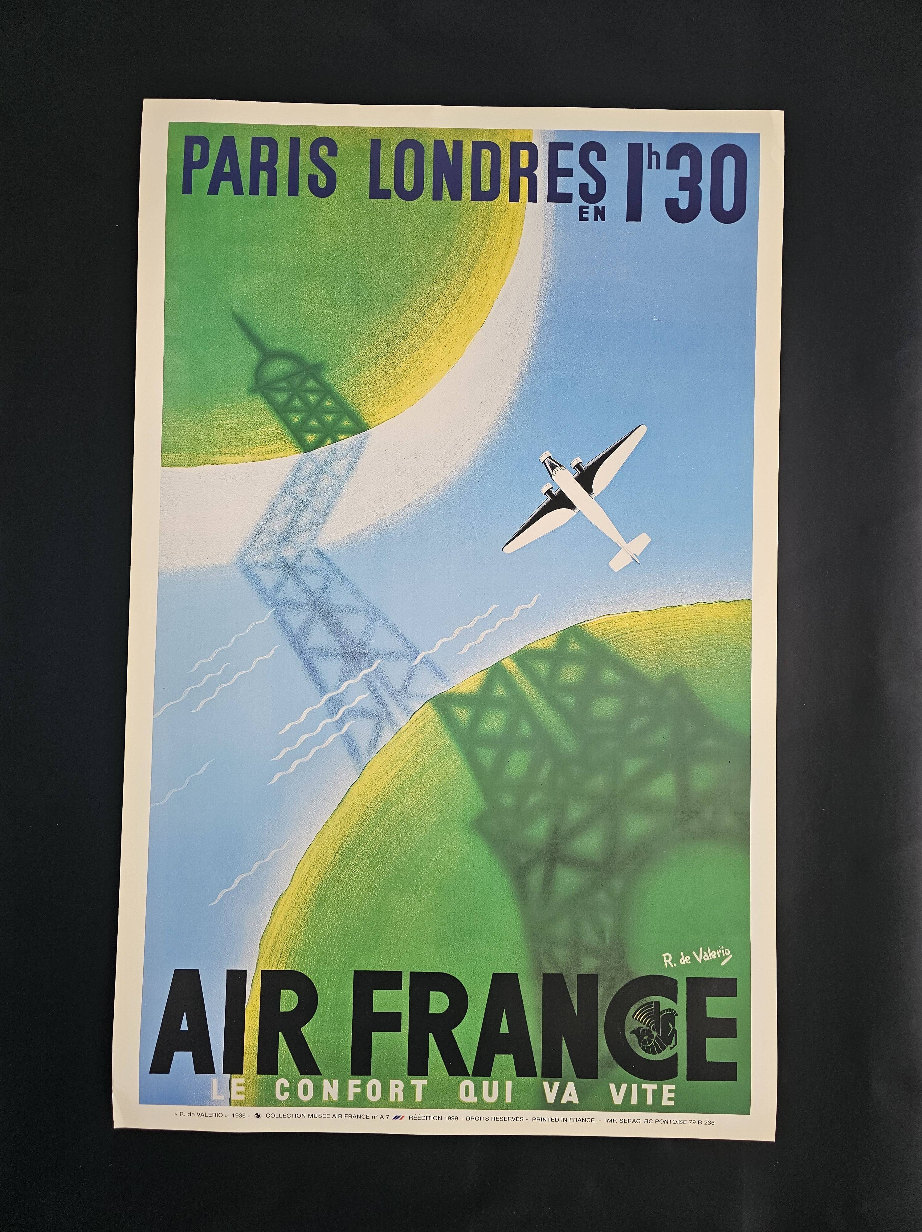 Air france poster - paris-london