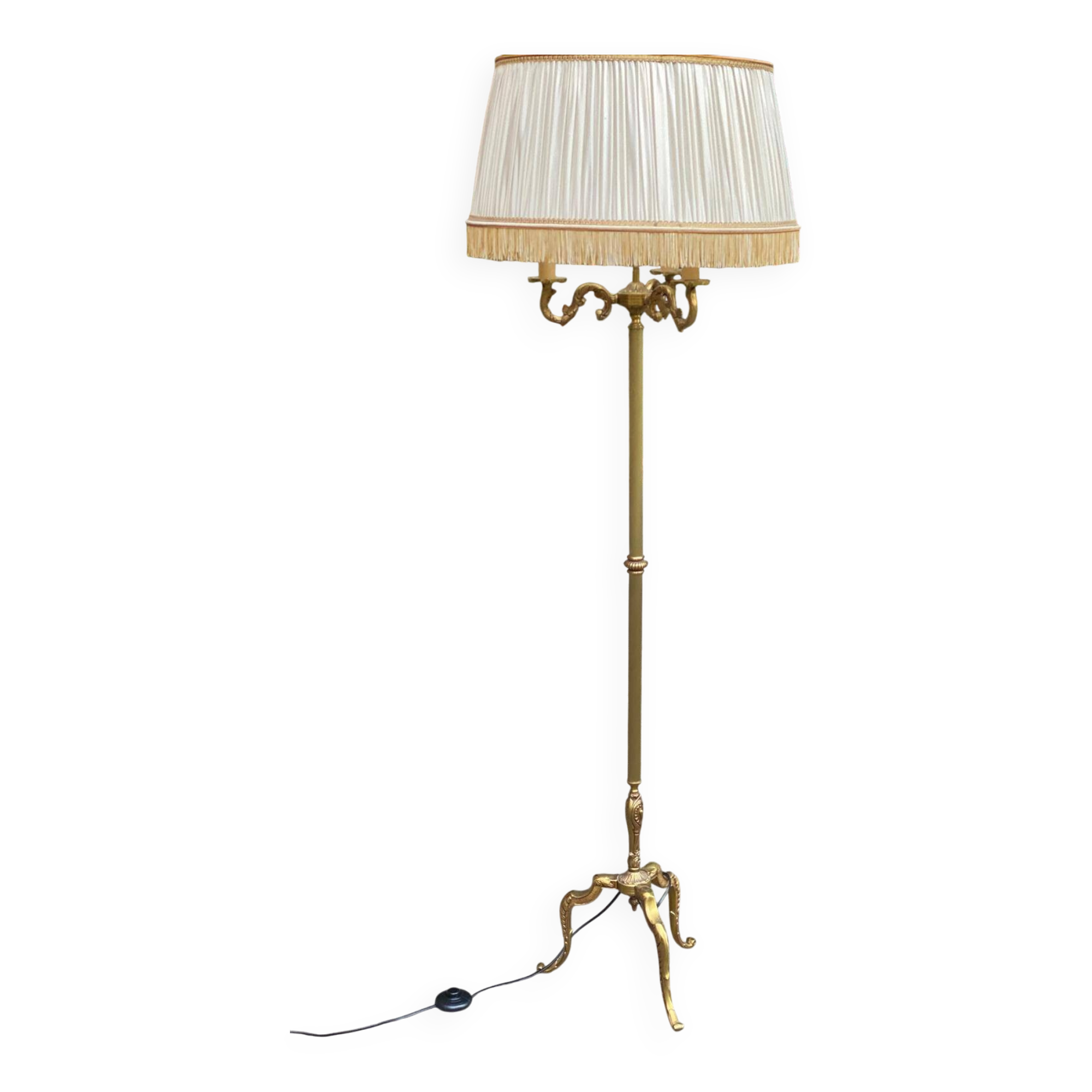 170cm tripod gold brass floor lamp