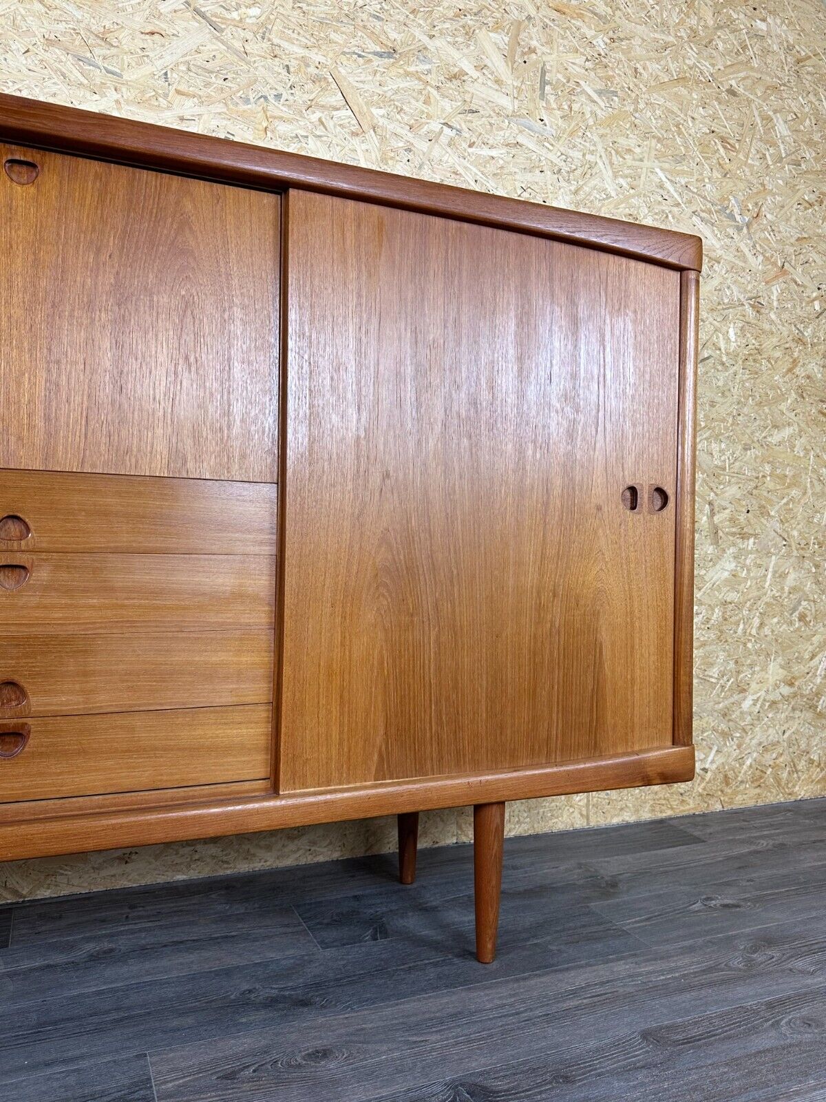 60s 70s teak sideboard highboard H.W. Klein Bramin Danish Modern Design