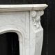 Louis XV style fireplace in Carrara marble circa 1940