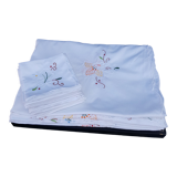 Embroidered tablecloth and napkins