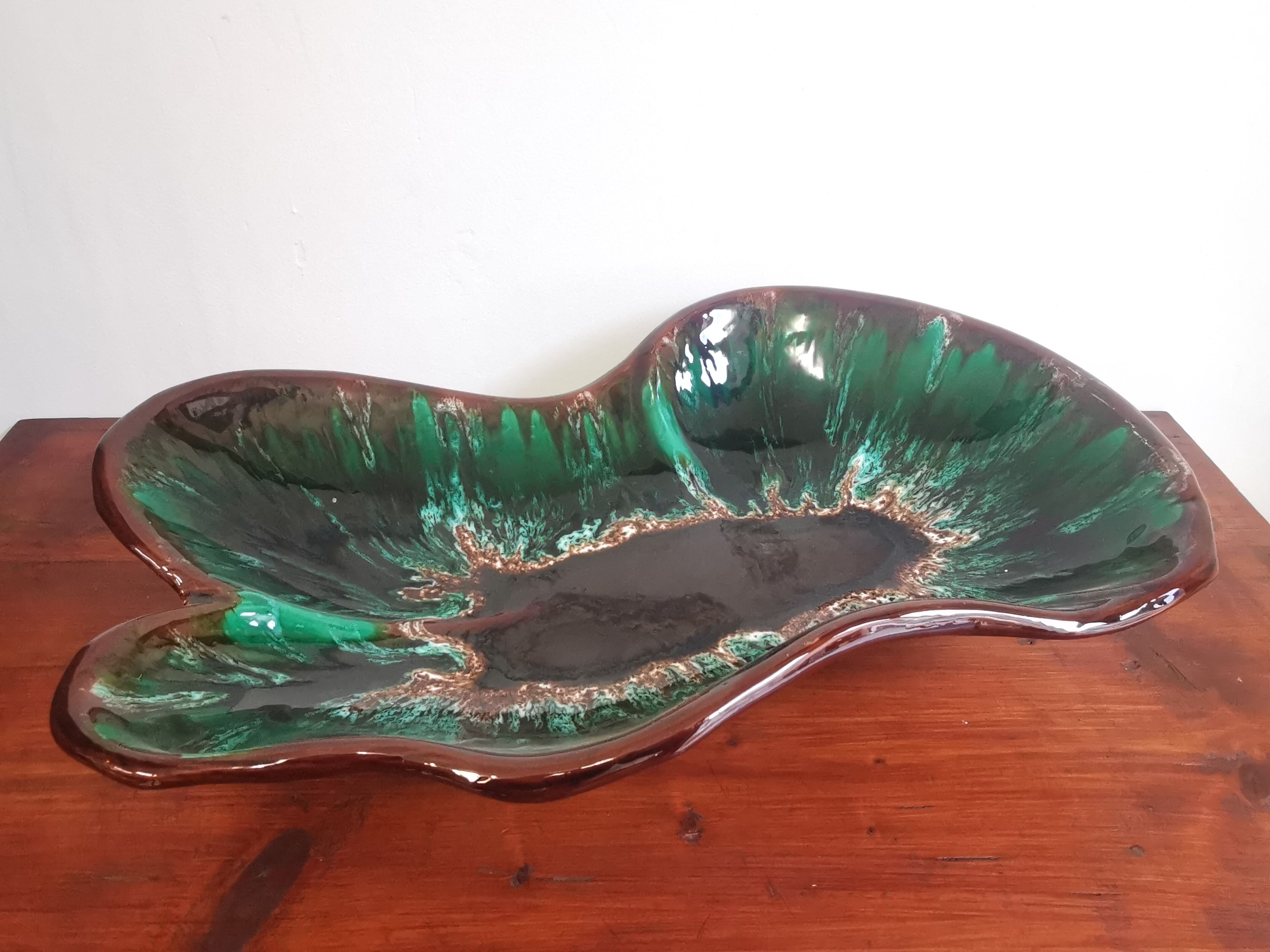 Ceramic centerpiece Vallauris mid century