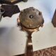 Antique bronze candle holder