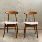 pair Scandinavian chairs from the 60s