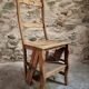 Antique French Oak Ladder Library Chair – Metamorphic Stepladder Chair