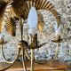 Palm type chandelier by Hans Kogl