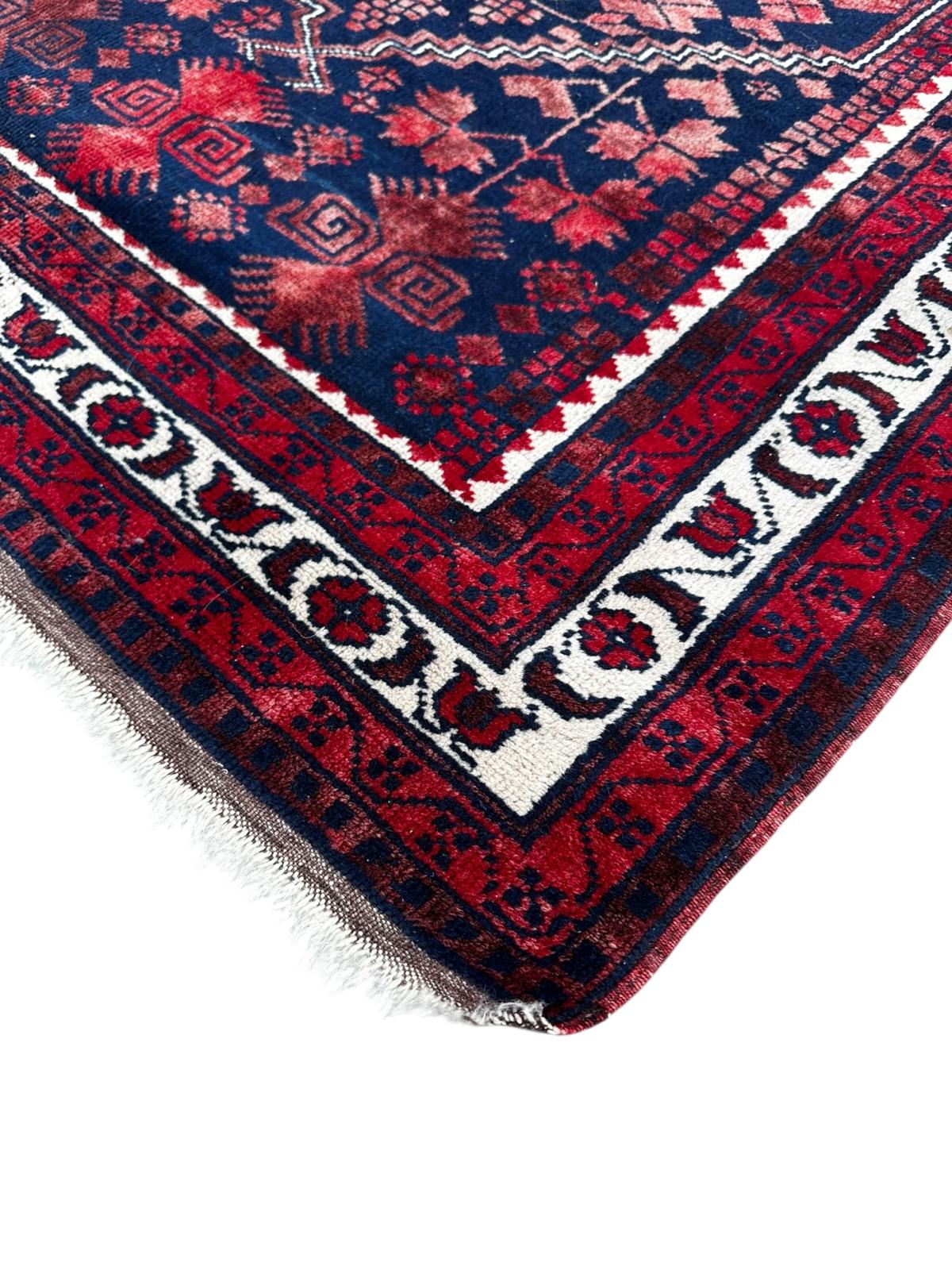 Handmade Afghan rug 190cm x 110cm