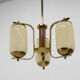 Art Deco Three-flamming Chandelier, 1940s