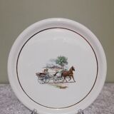 Flat Luneville Badonviller pattern carriages diameter 31