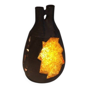 Lampe en céramique et - 1970