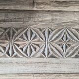 Old carved wood wall shelf