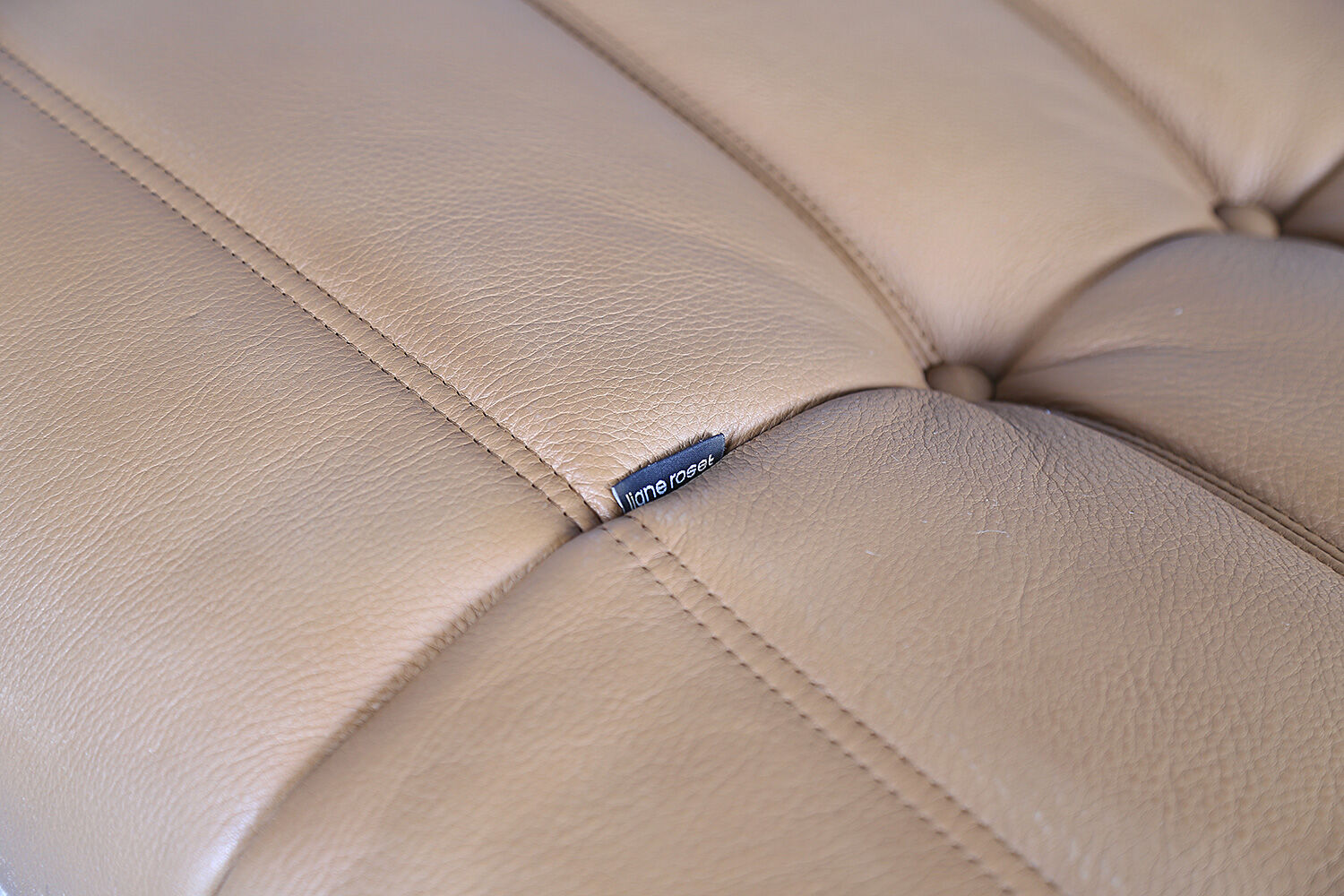 Cognac leather Ligne Roset Togo set from 2010 designed by Michel Ducaroy