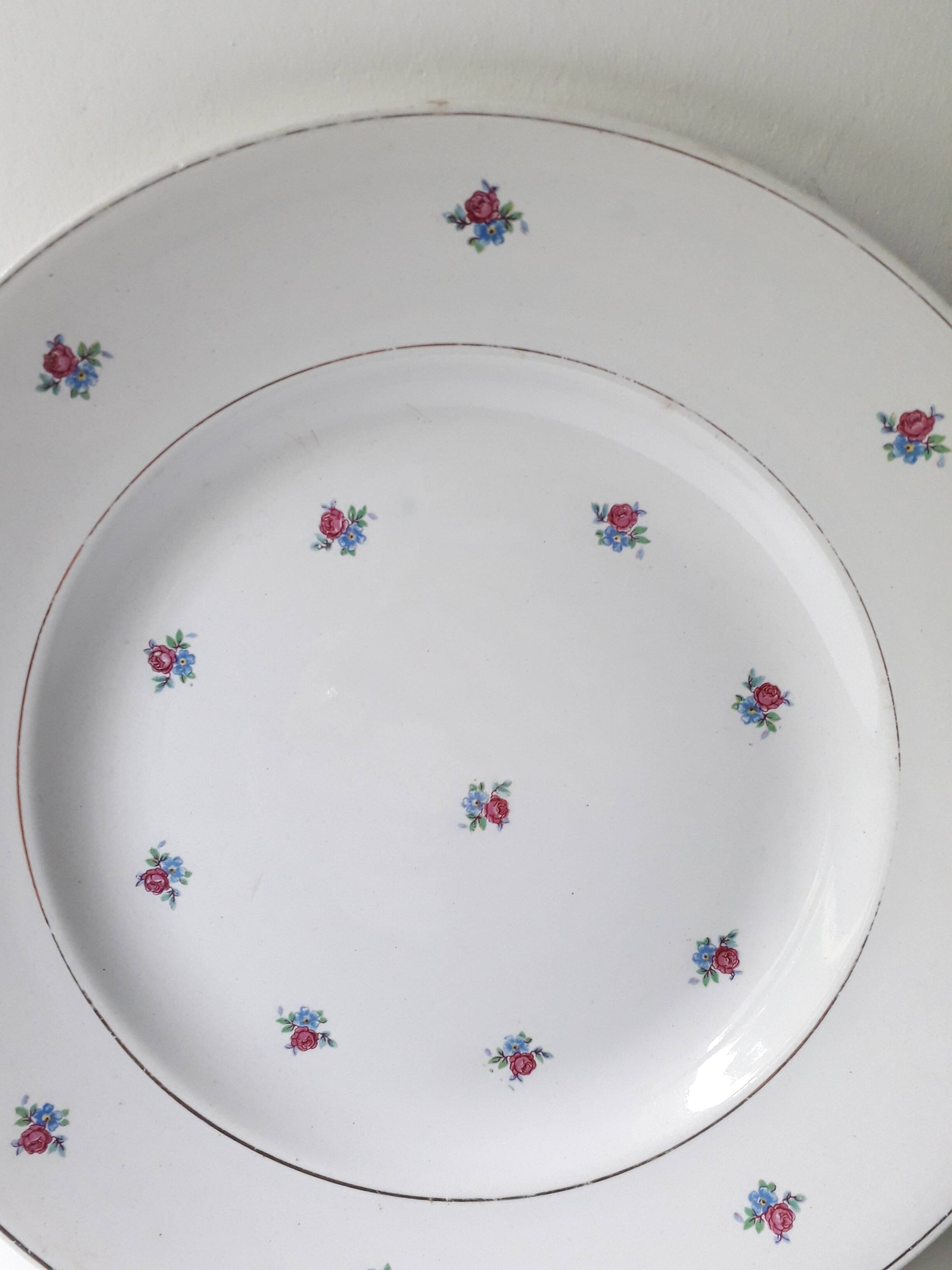 Luneville porcelain soup plate (28cm) A1