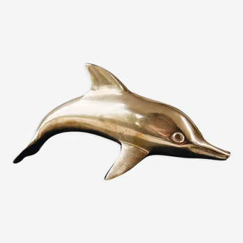 Vintage brass dolphin