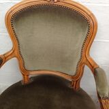 Pair of Louis XV convertible armchairs