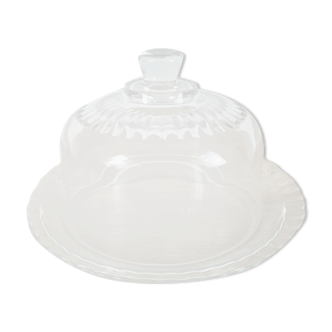 Arcoroc glass cheese or dessert bell