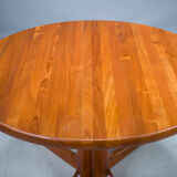 Table à manger ronde en teck du milieu du siècle de Gudme Møbelfabrik