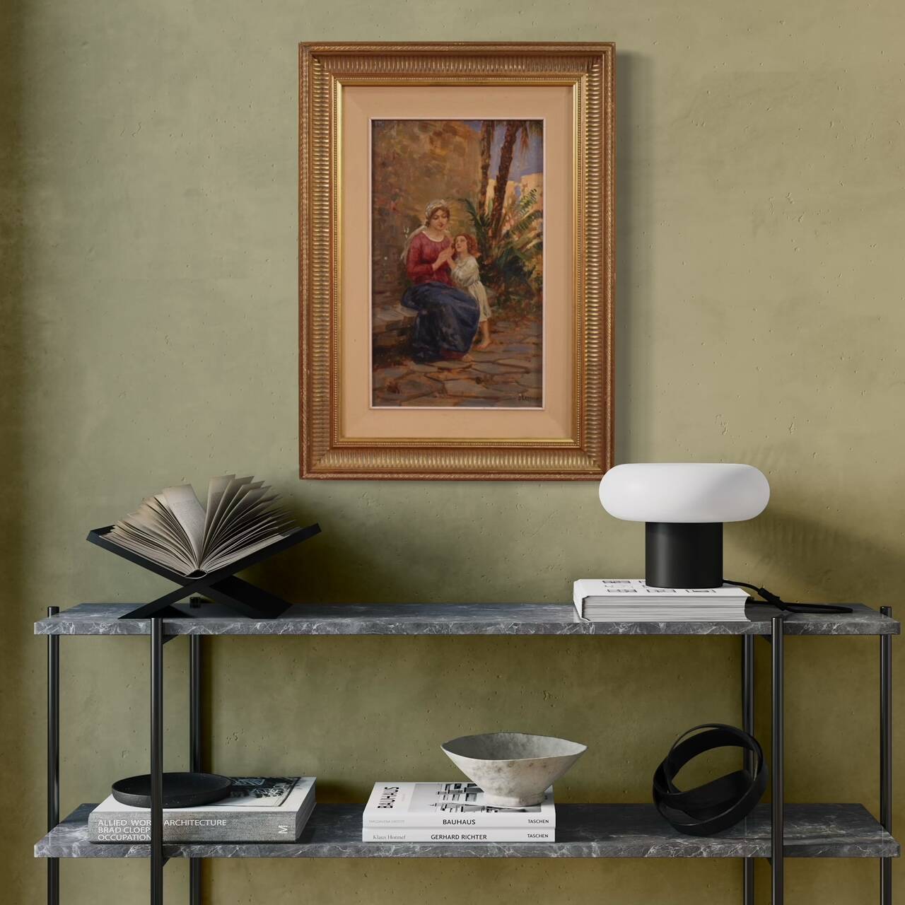 20th century painting signed Grassis G.