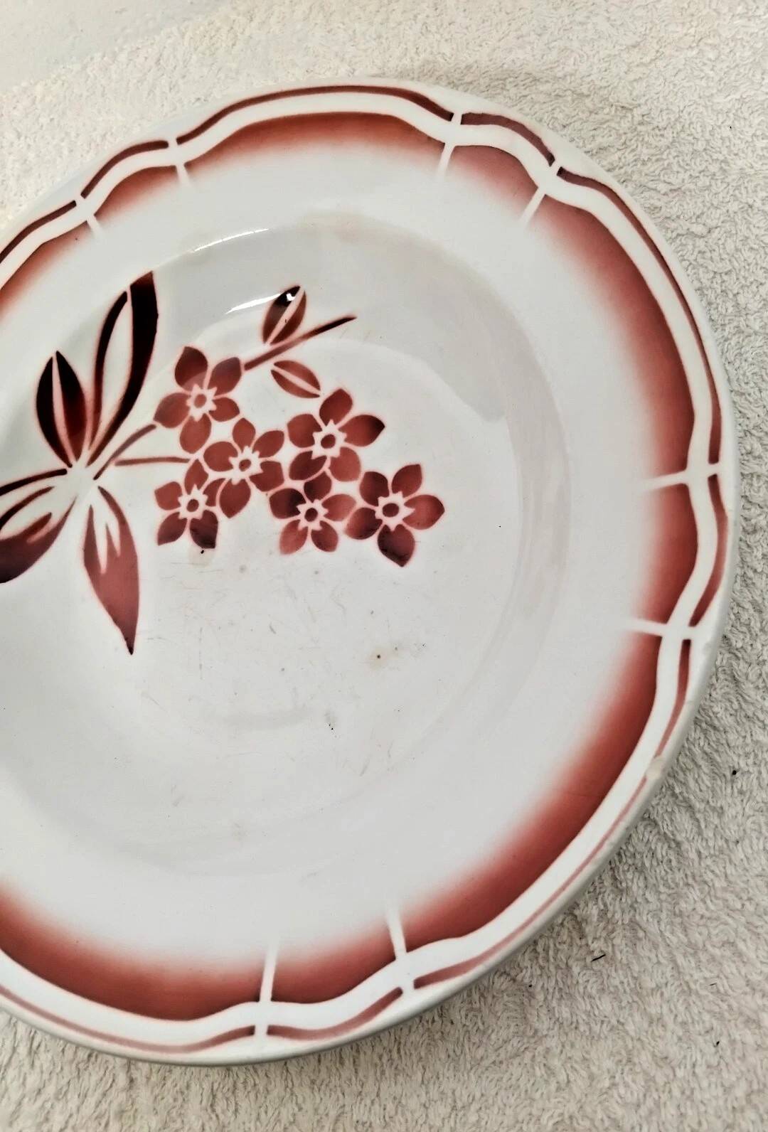 Vintage Badonviller Deep Plate