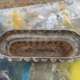 Pair of enamelled cast iron planters from 1900 from Charleville-Mézières