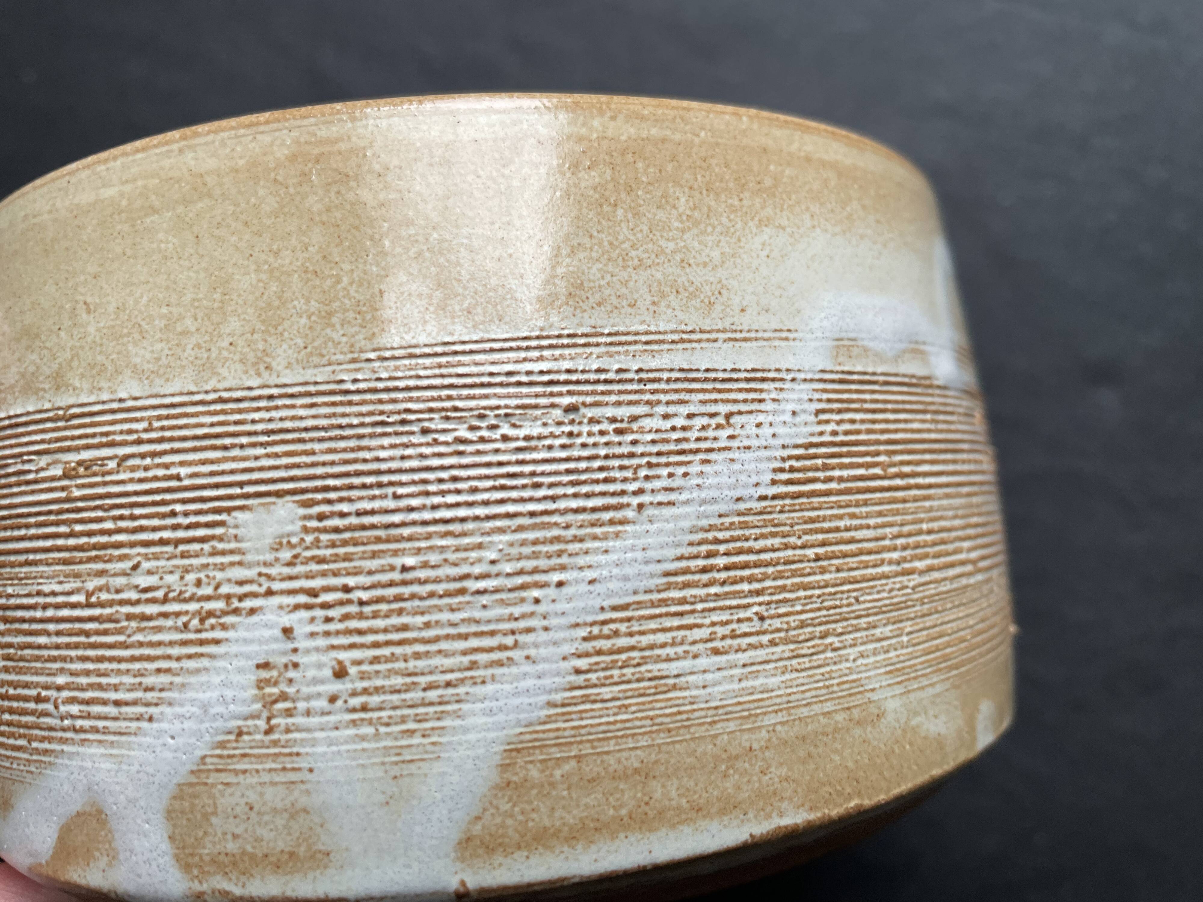 Pot with lid in stoneware vallauris