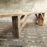 Old bench sidetable pine bench