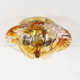 Vintage 1970's Muranoglass flush mount light