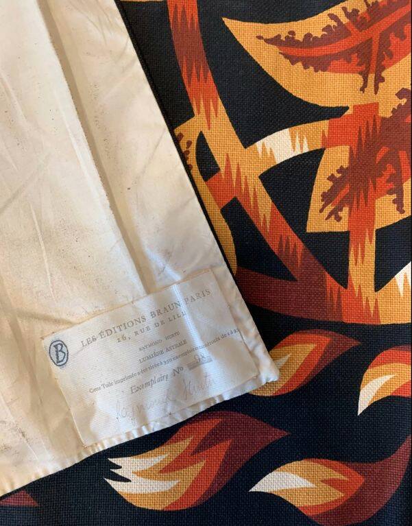 BRAUN ET CIE Tapestry - After Raymond HURTU - Entitled Astral Light