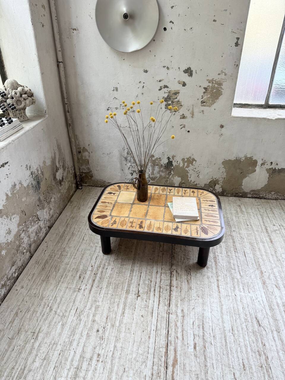 Capron “herbarium” oval coffee table