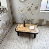 Capron “herbarium” oval coffee table