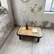 Table basse Capron « herbier » ovale