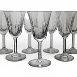 7 crystal wine glasses Saint Louis model Cerdagne