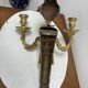 Wall light in gilded bronze
