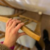 Set of 4 vintage wooden chairs