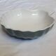 Oven dish in the shape of a blue scallop shell - Vintage